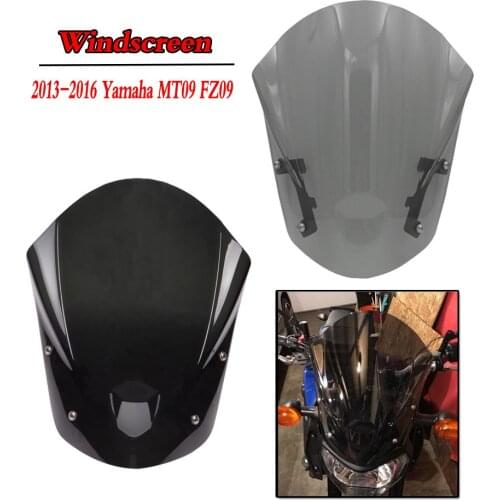 Motorcycle Windscreen For Yamaha MT09 FZ09 2013 2014 2015 2016 MT FZ 09 Deflector ABS Windshield Motocross Parts Accessories