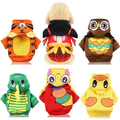 XS-2XL Winter Warm Pet Dog Clothes Puppy Coats Hoodies Vest Clothing for Small Dogs Sweatshirt Chihuahua Teddy Pet Shirts