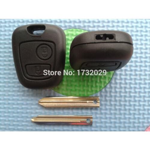 1Pc Replacement Car Key Cover Case For Citroen Xsara Picasso 2 Button Remote FOB Shell Blank Blade Uncut No Logo Car Accessories