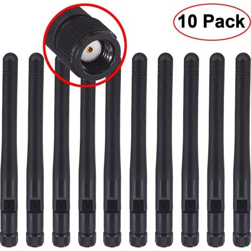 10 piece/lot 2.4GHz 3dBi WIFI Antenna with RP-SMA Male Plug for Wireless LANs Devices