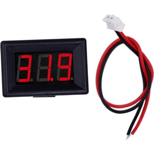 10pcs/lot 2 Wires DC 2.4V-30V 0.36 inch mini Voltmeter LED Digital Panel Volt Meter Car Motor Voltage Tester Tool 20% off