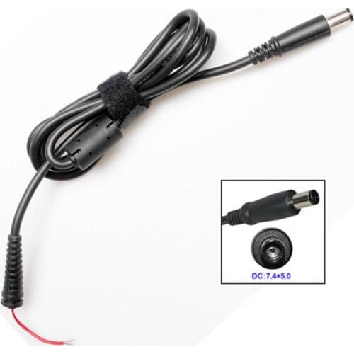10pcs/lot 7.4x5.0 with pin inside DC Connector Plug Cable for Dell Laptop adapter charger DC connector 7.4*5.0mm DC cable