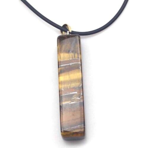 12x12x55mm iron tiger eye stone beads pendant natural stone beads pendant DIY jewelry for woman for man wholesale