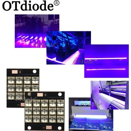 150W 300W 450W UV Purple LED Ultraviolet Bulbs Lamp Chips365nm 385nm 395nm 405nm 410Nm COB Module Copper PCB for 3D Printer DIY