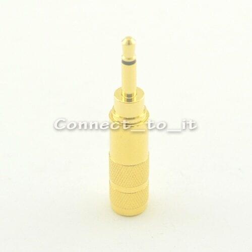2pcs/lot 2.5mm micro Audio Video headphone power Connector Adapter mono Male Plug goldplated Soldering Jack