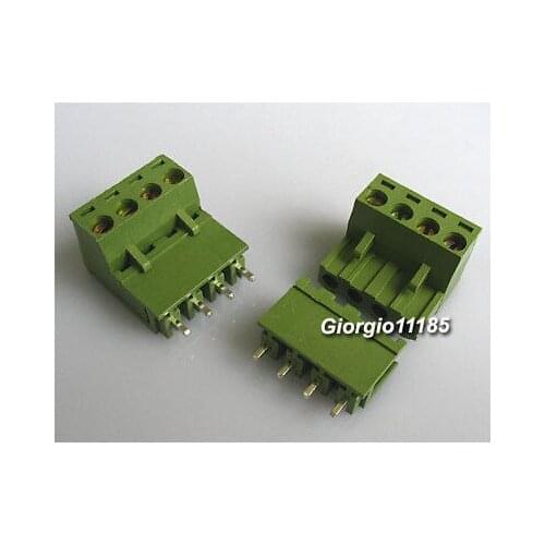 20pcs Block Terminal Wire Connectors 2EDG 5.08-4P