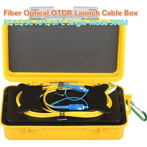 500m FC/LC/SC-APC/UPC Singlemode Fiber Optical OTDR Launch Cable Box OTDR Dead Zone Eliminator