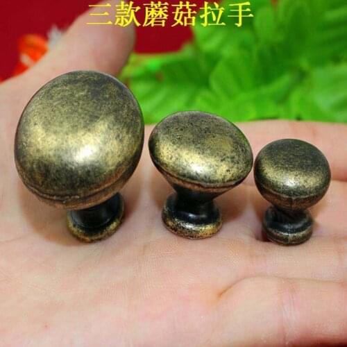 8pcs Vintage Drawer Knobs Bronze Kitchen cabinet pull Antique Brass Cupboard Dresser Furniture Door Handles Pulls Knob