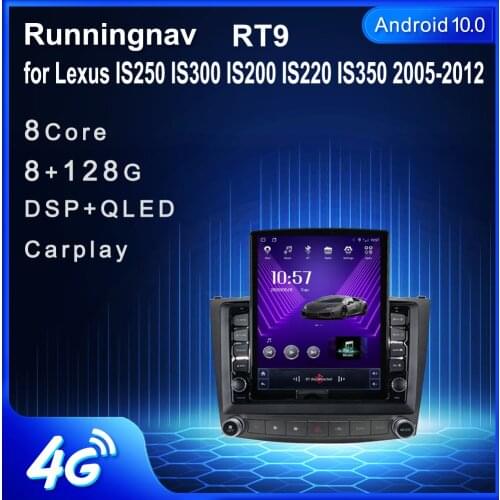 9.7" Android 10.1 For Lexus IS250 IS300 IS200 IS220 IS350 2005-2012 Tesla Type Car Radio Multimedia Video Player Navigation GPS