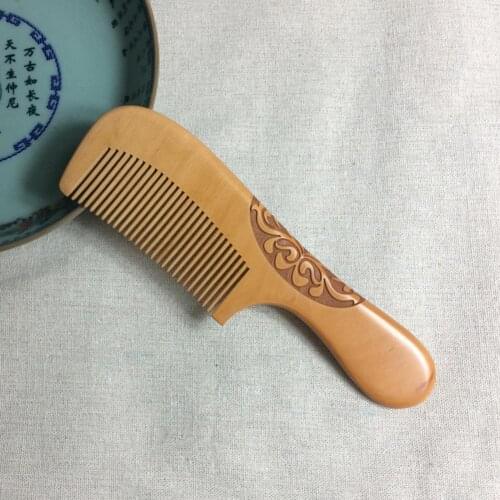 Fragrance Wooden Health Brush Detangle Comb Wide Tooth Anti Static Natural Sandalwood Home Hair Tools Salon Women Long Waist