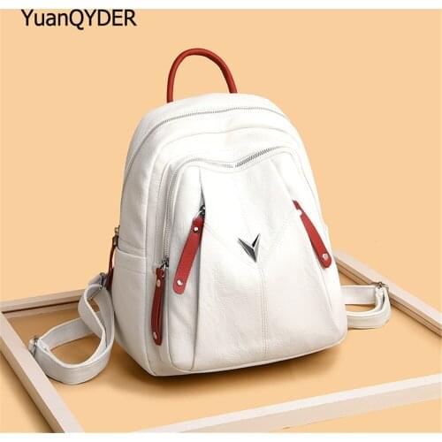 Panelled Designer Womens Backpack 2021 New Women Anti-theft School Bags Fashion Design Ladies Travel Backpack Mochilas De Mujer