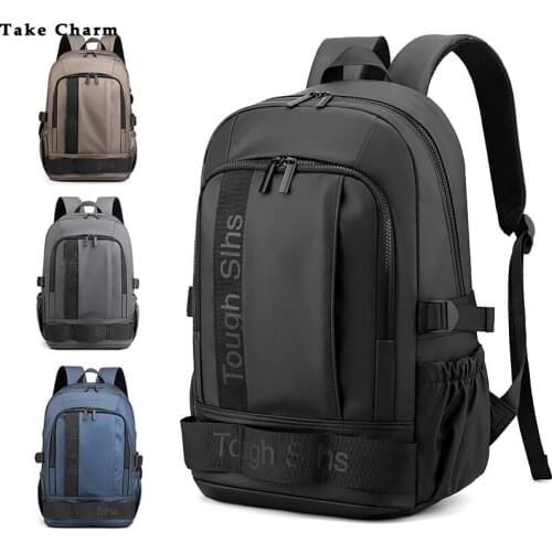 Quality Brand Backpack For Man 2021 Teenager 15.6-inch Laptop Bags Youth Outdoor Sport Travel Backpack Fashion Black School Bag