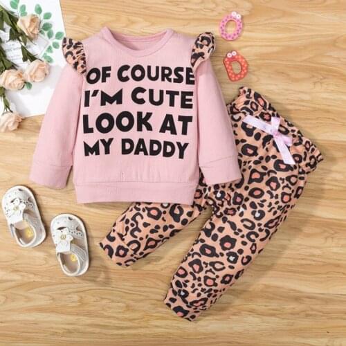 Baby Girl Clothing Set Pullover Set Sweet Infant Baby Girl Clothes Long Sleeve Flower Top + Pants 3pcs Outfit Autumn 0-24 Months