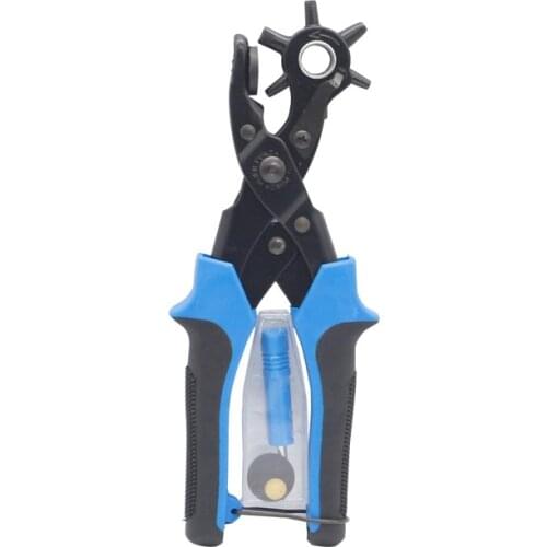 Belt punch pliers Corn punch multi-function rotary installation tool household strap belt labor-saving pliers leather craft tool