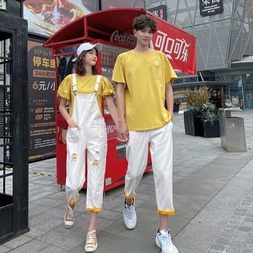 Summer 2021 Couples T-Shirt 2-Piece Set couples clothes couples clothing