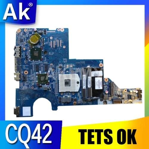 Akemy 595183-001 Mainboard For HP CQ42 G42 G62 CQ62 laptop motherboard DAOAX1MB6F0 DA0AX1MB6H0 100% original Free CPU