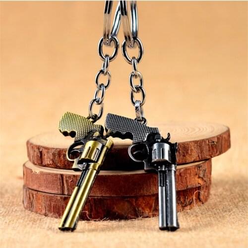 Miuoxion Revolver Model Keychain Personality Fashion Car Bag Hanging Jewelry For Women Feature Namour Charm Gift All Seasons