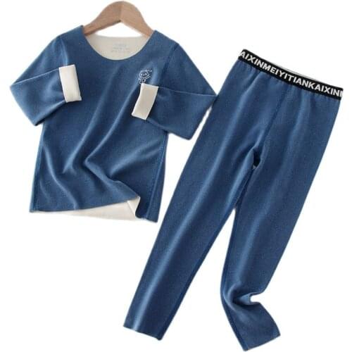 2021 New Autumn Long Sleeve Childrens Clothing Teenage Boys Girls Sleepwear Pure Cotton Pyjamas Sets for Kids Boy Fall Clothes