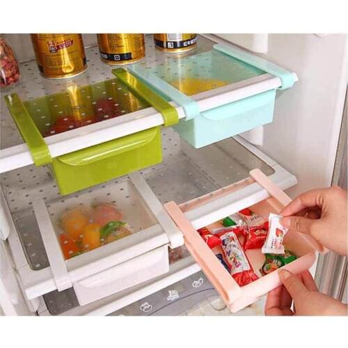New Kitchen Accessories Refrigerator Storage Box Space-saving Cans Finishing Four Case Organizer Creative Twitch Type Glove Box