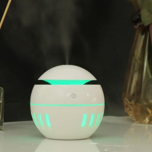 Factory Wholesale Creative Colorful USB Large-capacity Ultrasonic Wood Grain Humidifier 130ml Spout