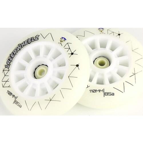 Japy Skate Original Flying Eagle Lazerwheelz 110mm Led Lighting Speed Skating Wheels 85A Flash Roller 2 PCS/SET Patines Tires