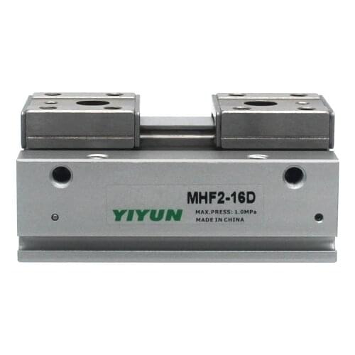 MHF2-8D,8D1,8D2,8DR,8D1R,8D2R MHF2-12D,12D1,12D2,12DR,12D1R,12D2R YIYUN Pneumatic Cylinder Parallel Low Profile Air Gripper MHF2