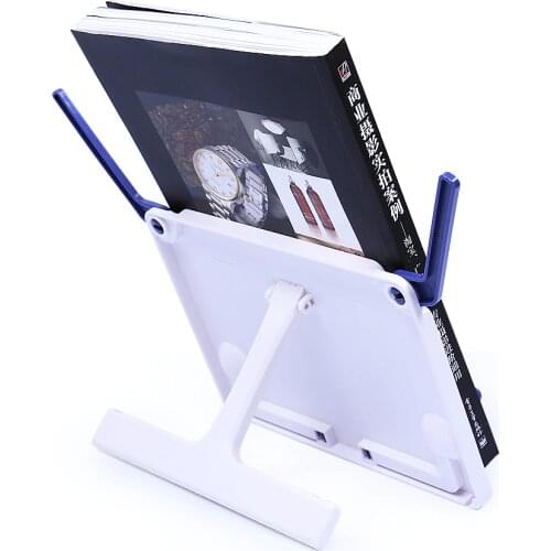 1PC Portable Folding Tablet Book Holder for reading decorative Bookends Bookend Book Stand Reading Book Holder shelf