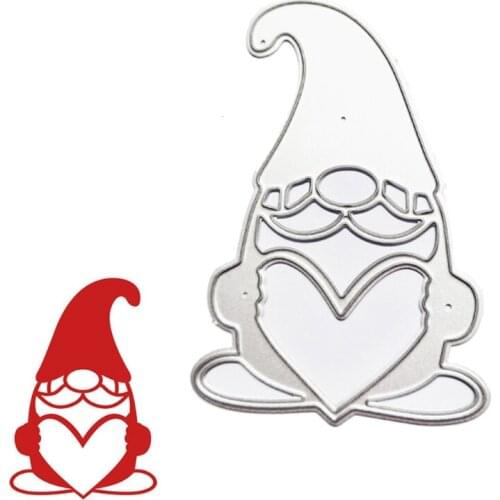 Christmas Gnome Metal Cutting Dies Stencil Scrapbooking DIY Album Stamp Emboss