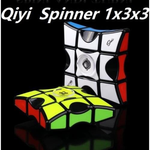 Cheapest QiYi Mofangge Spinner Cube 1x3x3 Speed Magic Puzzle Fingertip Cubo Magico Games Educational Learning Toys For Children