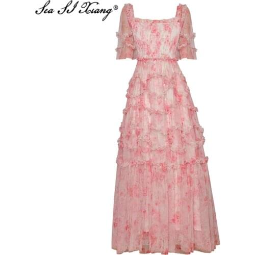 Seasixiang Open Summer Dresses
