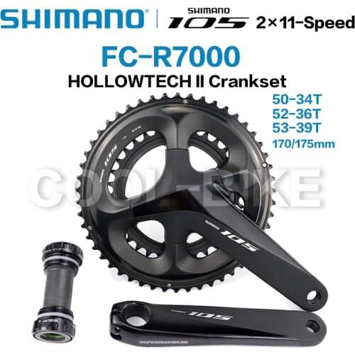 SHIMANO 105 FC R7000 Crankset 2x11-Speed HOLLOWTECH II CRANKSET 50-34T 52-36T 53-39T 165MM 170MM 172.5MM 175MM 5800