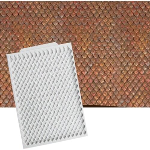 Dragon Scales Mould Silicone Mold Fondant Cake Decorating Tool Gumpaste Sugarcraft Chocolate Forms Bakeware