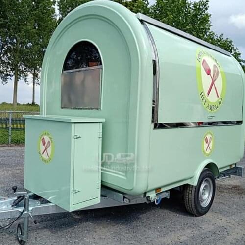 Custom Size Stree Ice Cream Truck Hot Dog Cart Taco Food Trailer for Sale