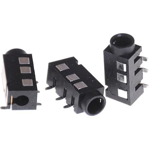 10 Pcs/1 Set PJ-320D 4 Pins SMD 3.5mm Female Headphone Jack Connector PCB Mount