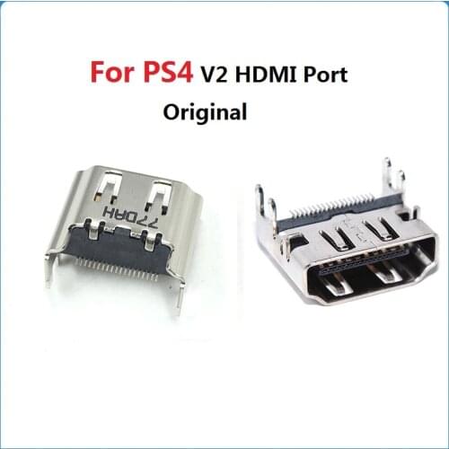 10PCS For PS4 V2 HDMI-compatible Port Socket For Play Station 4 PS4 Game Console HD Interface Replacement Repair Part Original