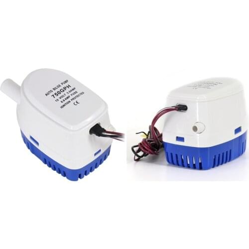2xAutomatic Submersible Yacht Bilge Water Pump Auto Float Switch 12V 750GPH