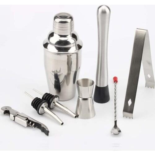 8 pcs The new cocktail shaker kit bar cocktail tool