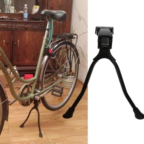 Double Leg Bicycle Bike Kickstand Center Kick Stand Mount Bicycle Stand Fits 26" and Above for Bicycle Road Bike Y51D