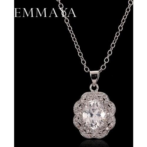EMMAYA 2017 New Ladies Pendant Necklaces Cheap Cz Jewelry Drop Shipping Women Gift