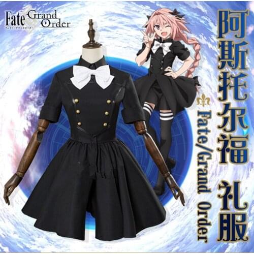 Fate Grand Order Astolfo Women Girl Cosplay Costume Epilogue Event Dress Adult Halloween Carnival Costume custom-made style