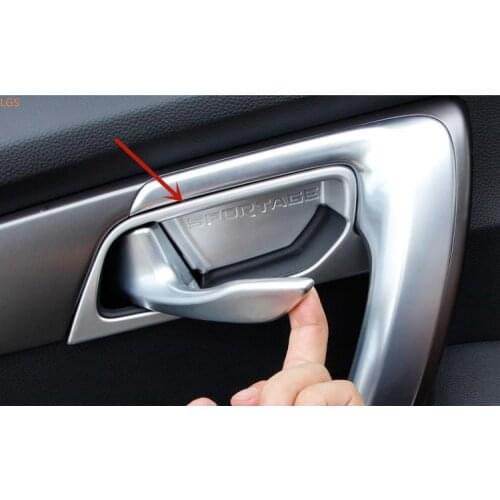 For Kia Sportage R 2018-2019 ABS Chrome Interior door handle door bowl decorative frame Car styling