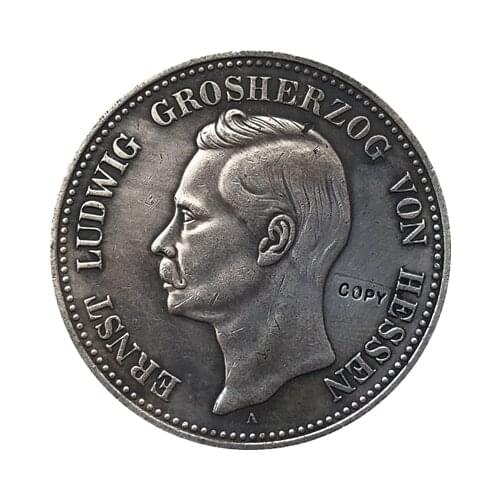 1898 German 5 Mark coins COPY 38MM