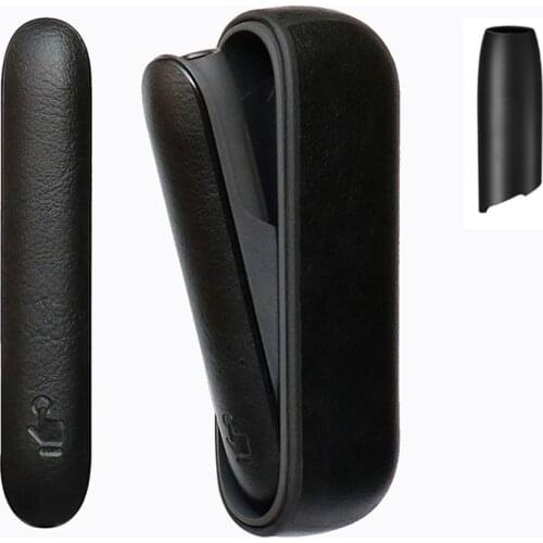 Full Leather Case for Iqos 3.0 Duo Case Bag + Side Cover + Cap Pouch Holder Box Protective Shell Accessories