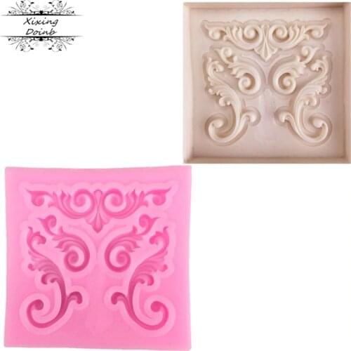 Leaf Flower Vine Lace Silicone Mold Fondant Cake Decorating Tools Kitchen Baking Molds Candy Chocolate Gumpaste Moulds