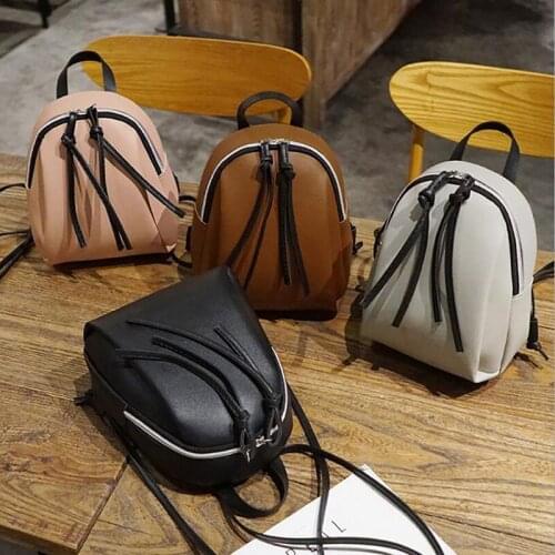 Small Backpack Women Leather Shoulder Bag 2019 Summer Multi-Function Mini Backpacks Female School Bagpack Bag For Teenage Grils
