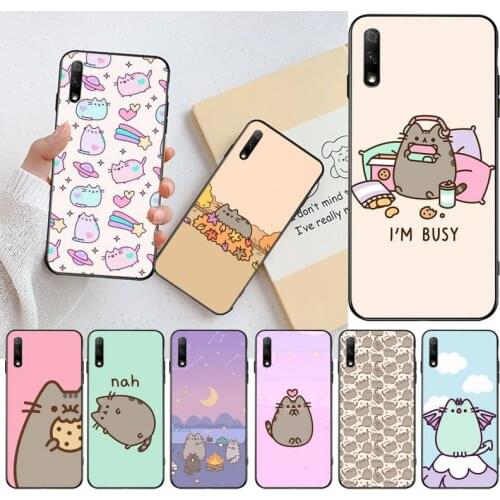 Cute Pusheen cat Phone Case For Huawei Nova 6se 7 7pro 7se honor 7A 8A 7C Prime2019