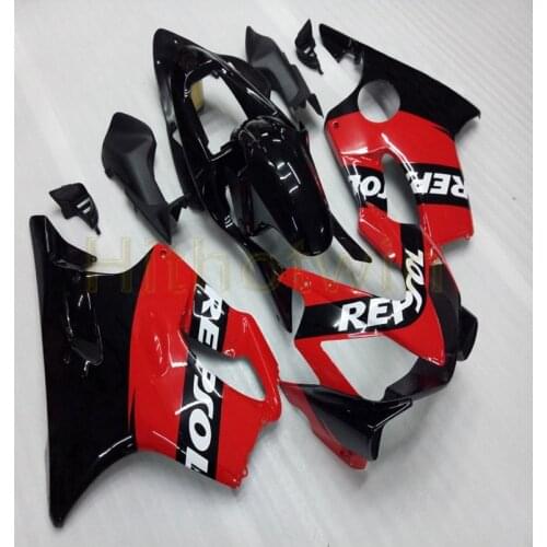 Motorcycle cowl for 2001 2002 2003 CBR600F4i fairing+Screws+Injection mold red black M2