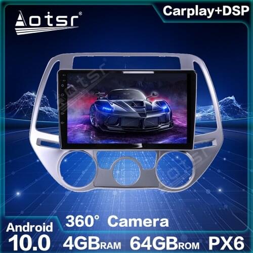 Multi-DVD Head Unit For Hyundai I20 2008-2014 Car GPS Navi Auto Stereo Screen Android 10.0 4G+64GB Car Multimedia Radio Blutooth