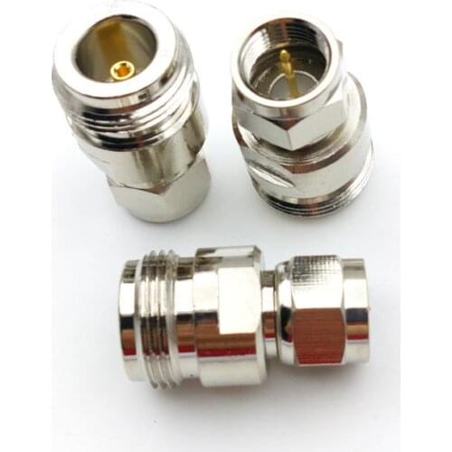 N-Type female jack to F male plug straight RF Coaxial Adapter CONNECTOR