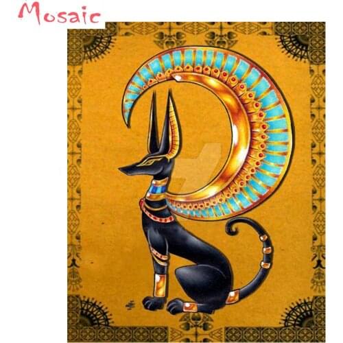 Newest diamond Painting god cat full square round drill diy diamond embroidery mosaic animal image For Home wall Decoration